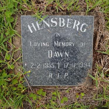 HENSBERG Dawn 1955-1994