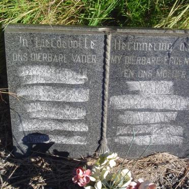HATTINGH Phillipus Arnaldus 1895-1973 &amp; Maria Margaretha 1899-1965