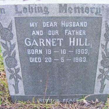 HILL Garnet 1903-1963