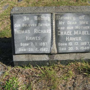 HAWES Thomas Richard 1897-1962 &amp; Grace Mabel 1897-1948