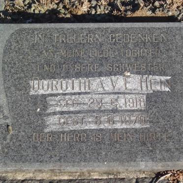 HEIN Dorothea V.E. 1918-1979