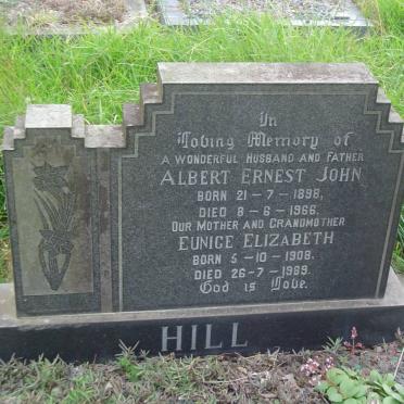HILL Albert Ernest John 1898-1966 &amp; Eunice Elizabeth 1908-1989