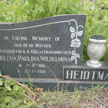 HEIDTMANN Arthur William 1909-1985 &amp; Helena Paulina Wilhelmina 1910-2001