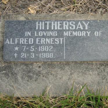 HITHERSAY Alfred Ernest 1902-1980