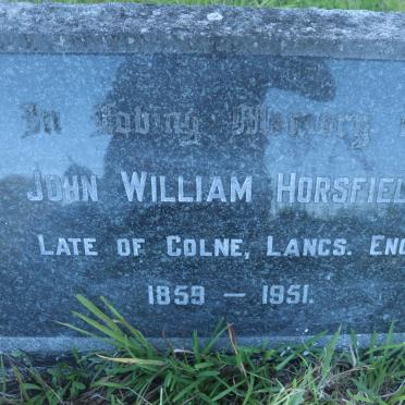 HORSFIELD John William 1859-1951
