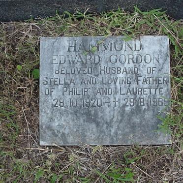 HAMMOND Edward Gordon 1920-1989