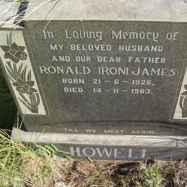 HOWELL Ronald James 1926-1963