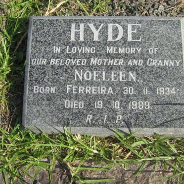 HYDE Noeleen nee FERREIRA 1934-1989