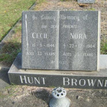 HUNT Cecil -1944 :: BROWNE Nora 1984