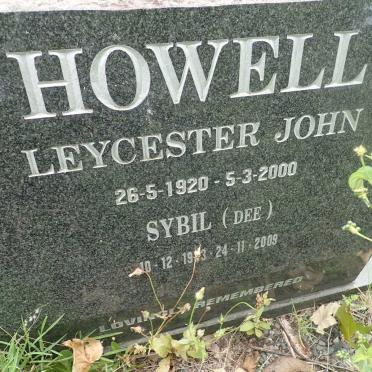 HOWELL Leycester John 1920-2000 &amp; Sybil 19?3-2009
