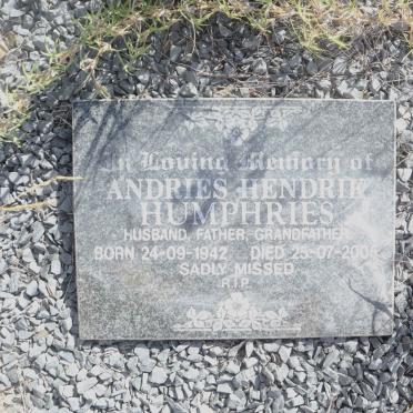 HUMPHRIES Andries Hendrik 1942-2005
