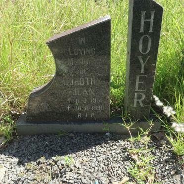 HOYER Dorothy Jean 19?1-1990