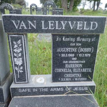 HARRISON Cornelia Elizabeth Christina 1921-2003 :: VAN LELYVELD  Augustine 1969-1979