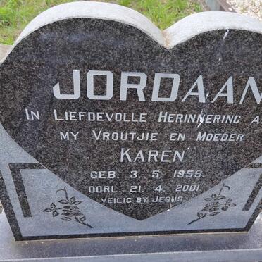 JORDAAN Karen 1959-2001