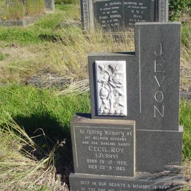 JEVON Cecil Roy 1929-1963