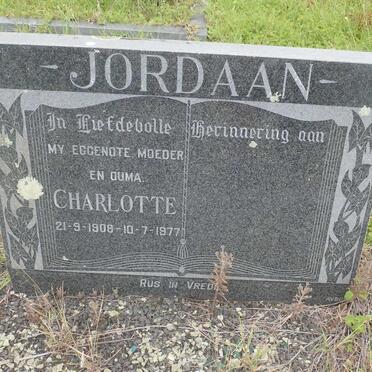 JORDAAN Charlotte 1908-1977