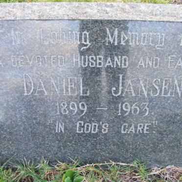 JANSEN Daniel 1899-1963