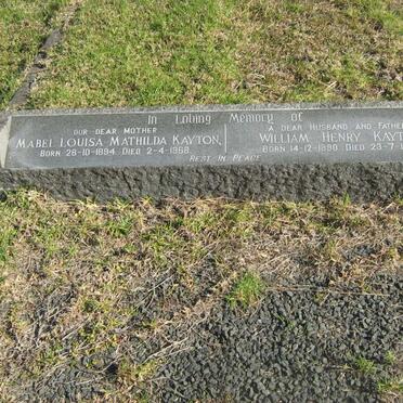 KAYTON William Henry 1880-1958 &amp; Mabel Louisa Mathilda 1894-1968