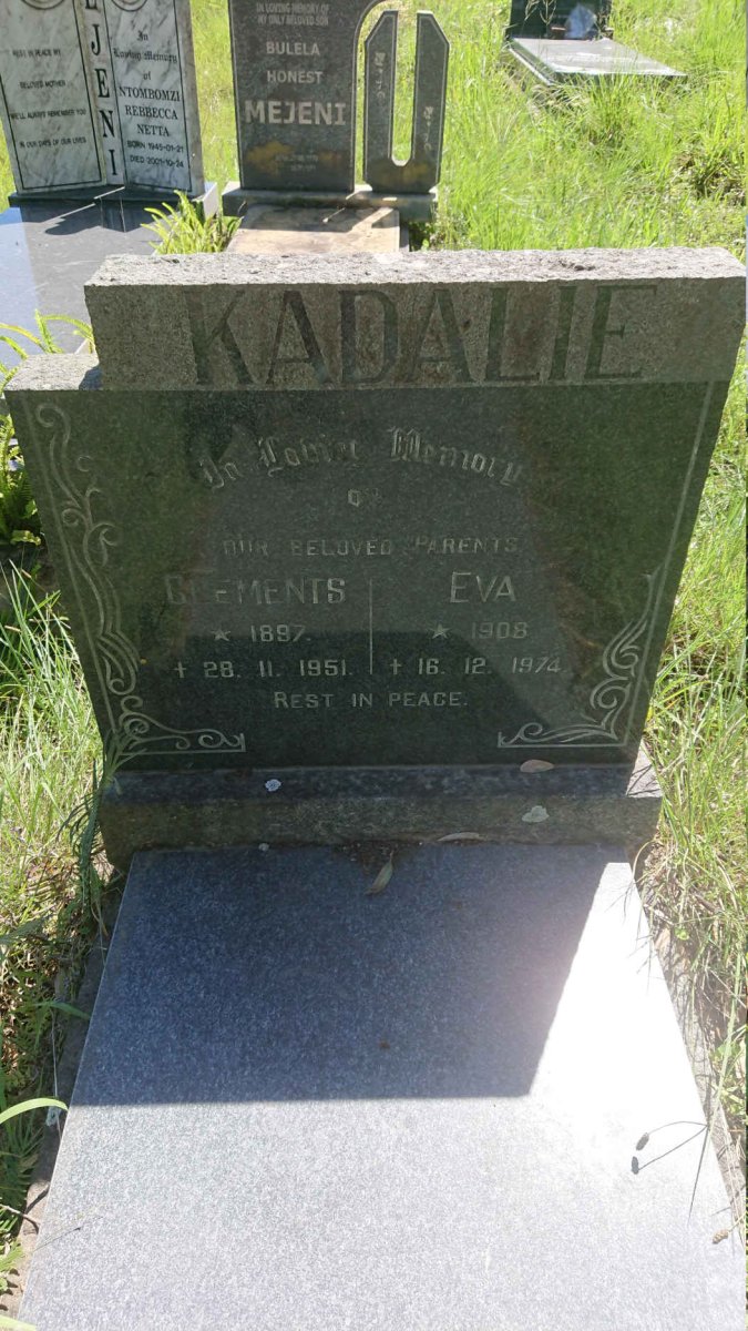 KADALIE Clements 1897-1951 &amp; Eva 1908-1974