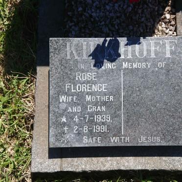 KIRKHOFF Rose Florence 1939-1991