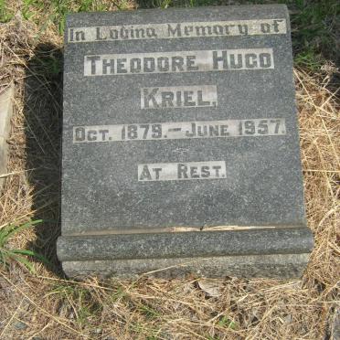 KRIEL Theodore Hugo 1879-1957
