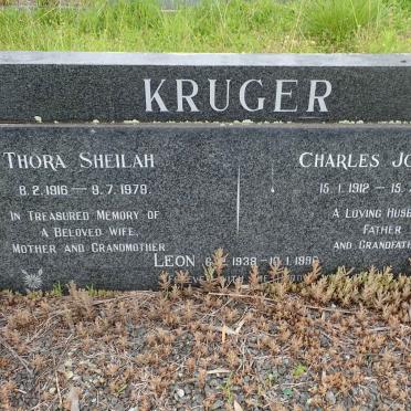 KRUGER Charles Johannes 1912-1996 &amp; Thora Sheilah 1916-1979 :: KRUGER Leon 1938-1996