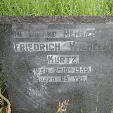 KURTZ Friedrich Wilhelm -1959