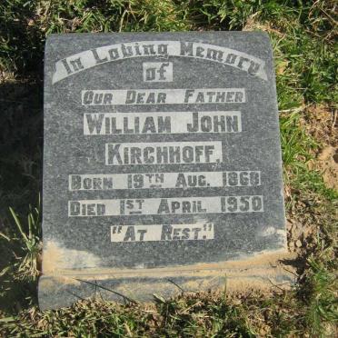 KIRCHHOFF William John 1868-1950