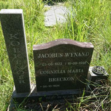 KOEKEMOER Jacobus Wynand 1923-1998 &amp; Cornelia Maria Breckon 1924-