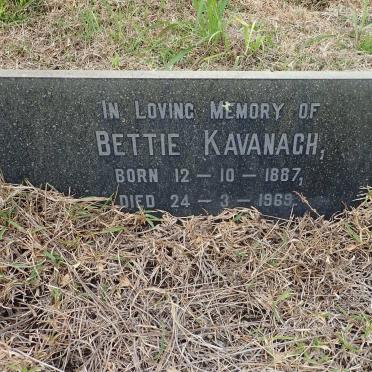 KAVANAGH Bettie 1887-1969