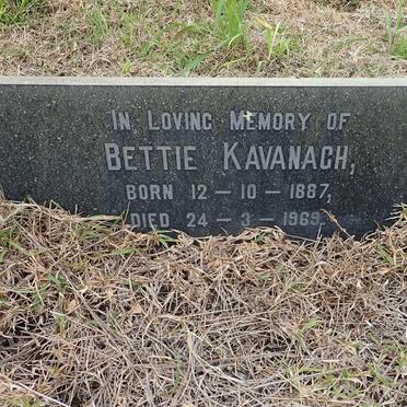 KAVANAGH Bettie 1887-1969