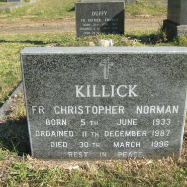KILLICK Christopher Norman 1933-1996