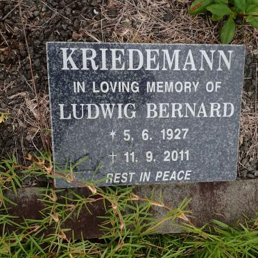 KRIEDEMANN Ludwig Bernard 1927-2011