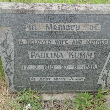 KUMM Paulina 1919-1958