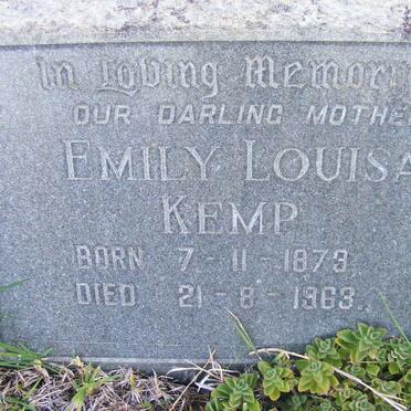 KEMP Emily Louisa 1873-1963