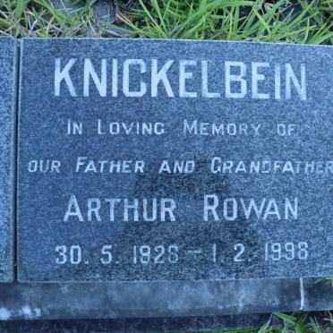 KNICKELBEIN Arthur Rowan 1928-1998 &amp; Betty -1993