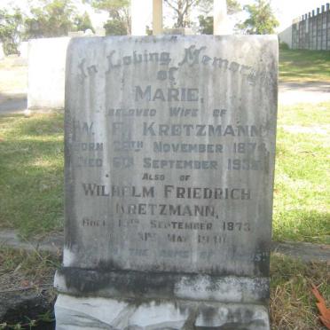 KRETZMANN Wilhelm Friedrich 1873-1940 &amp; Marie 1874-1935