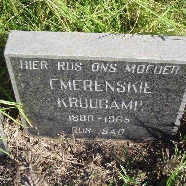 KROUCAMP Emerenskie 1888-1965