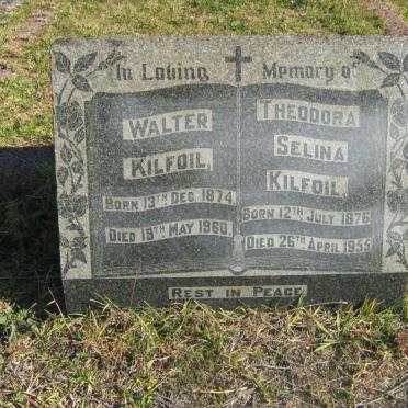 KILFOIL Walter 1874-1960 &amp; Theodora Selina 1876-1955