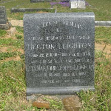 LEIGHTON Hector 1901-1978 &amp; Etta Marjorie 1901-1983