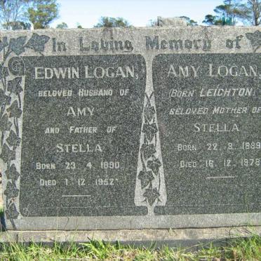 LOGAN Edwin 1890-1952 &amp; Amy LEIGHTON 1889-1978