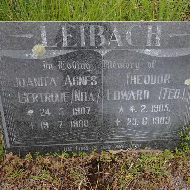 LEIBACH Theodor Edward 1905-1983 &amp; Juanita Agnes Gertrude 1907-1988