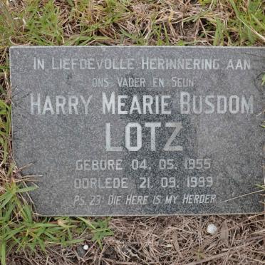 LOTZ Harry Mearie Busdom 1955-1999