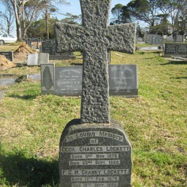 LOCKETT Cecil Charles 1878-1960 &amp; F.C.M. 1878-1980