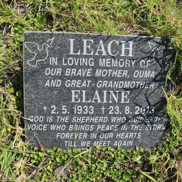 LEACH Elaine 1933-2013