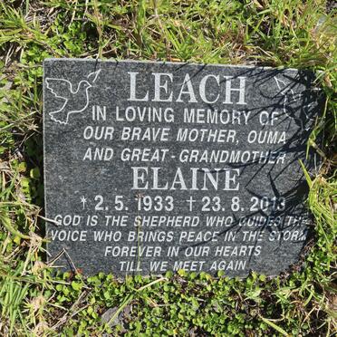 LEACH Elaine 1933-2013