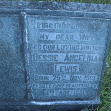 LEWIS Bessie Angelina 1913-1951