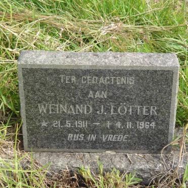 LOTTER Weinand J. 1911-1964