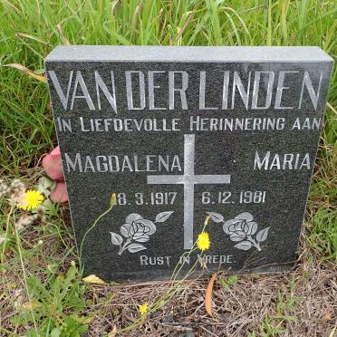 LINDEN Magdalena Maria, van der 1917-1981