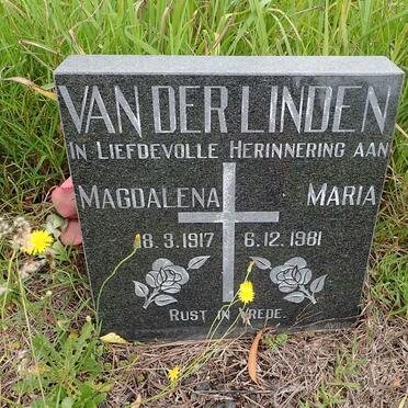LINDEN Magdalena Maria, van der 1917-1981